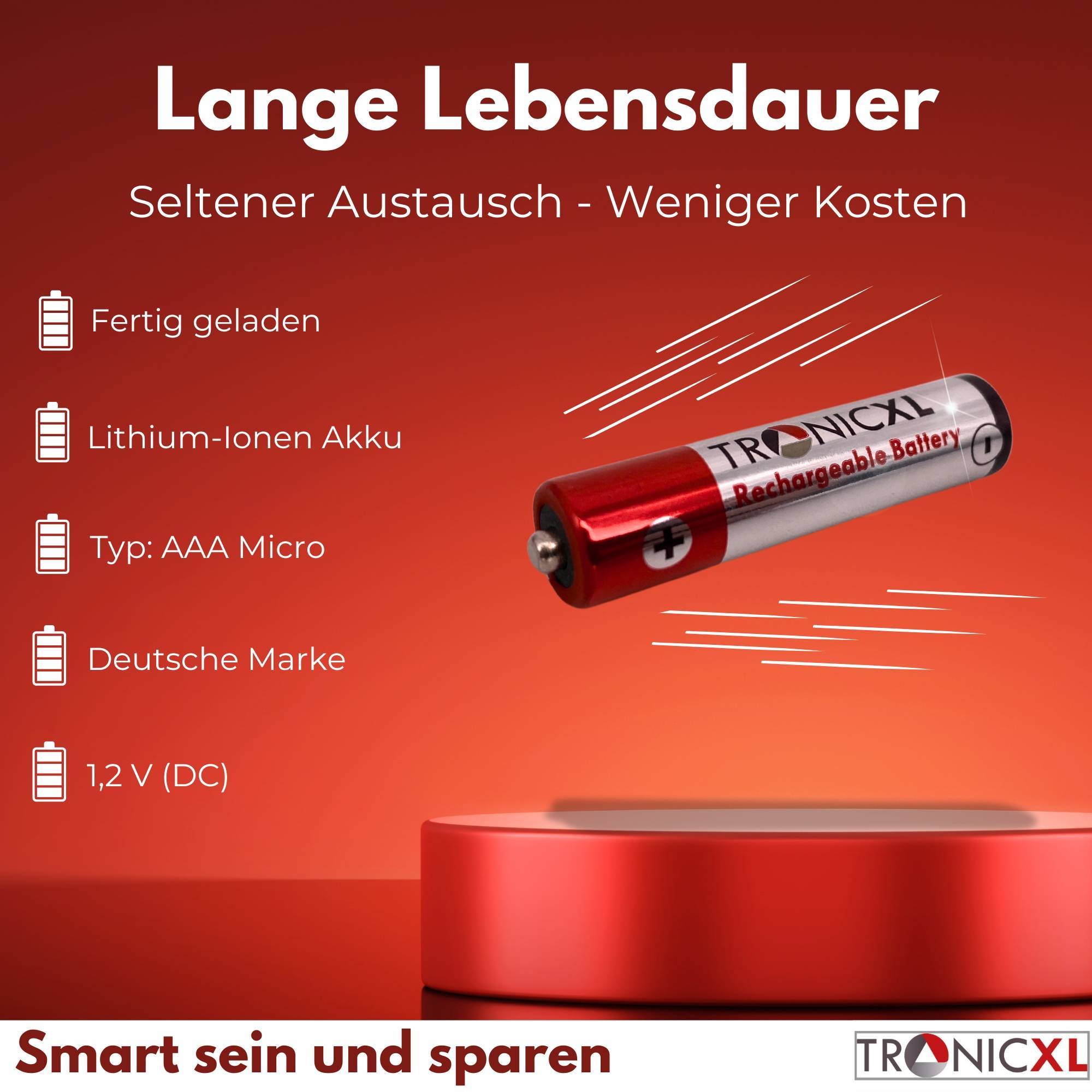 950mAh Akku AAA für Telefon Philips CD2901 SD4911 BT 1000 1500 2000