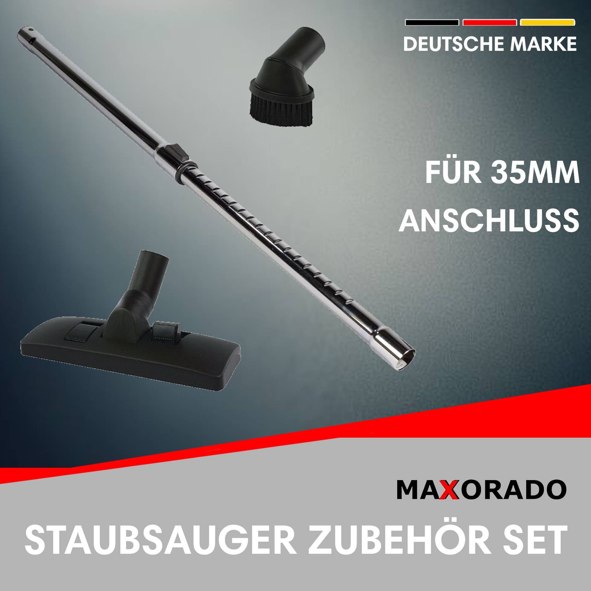 Staubsauger Set 35mm Staubsaugerdüse + Rohr + Zusatz Möbel Pinsel Düse Bürste Ersatzteil Ersatzteile Zubehör