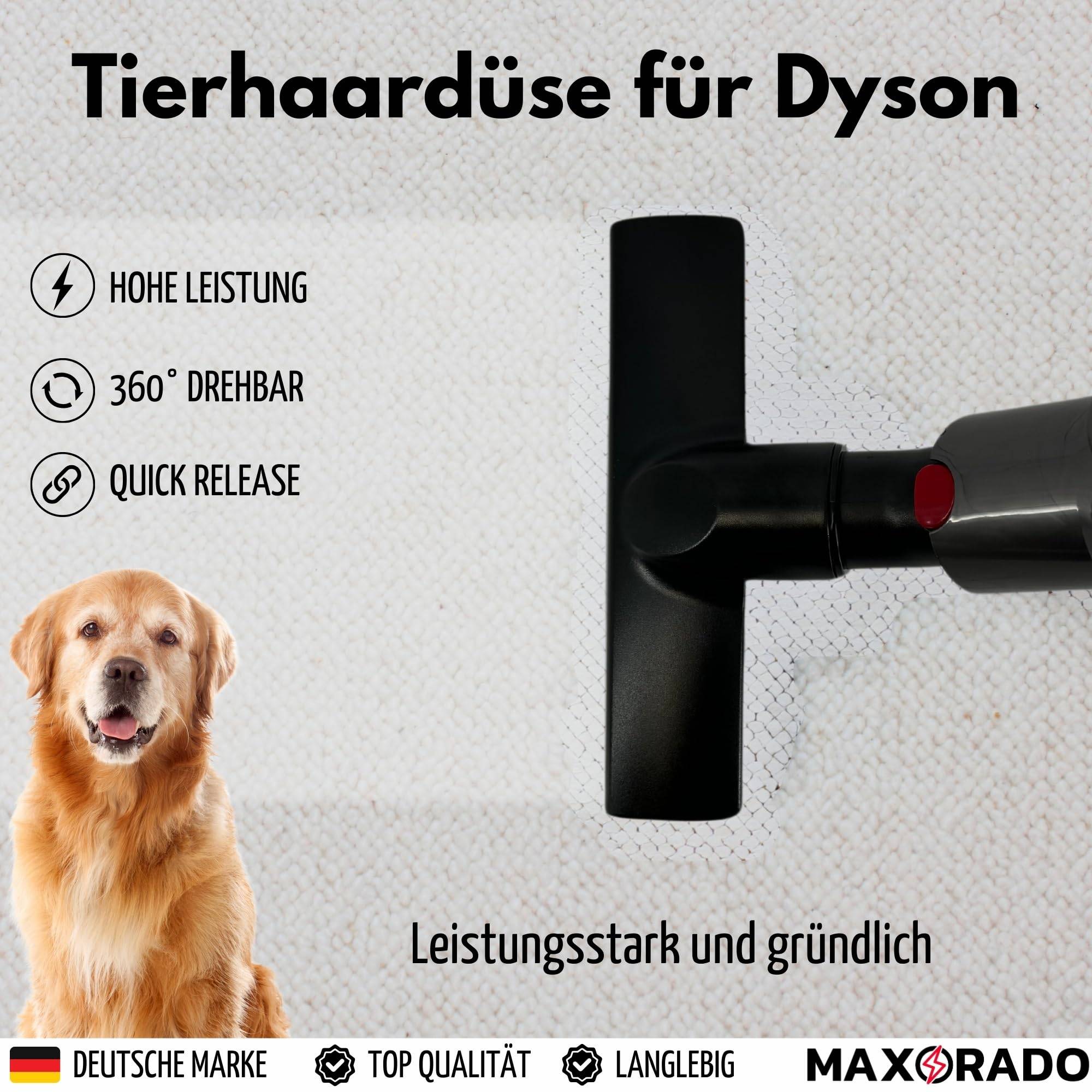 Tierhaardüse für Dyson Staubsauger Aufsatz Katze Hund V7 V8 V10 V11 V15 GEN Polsterdüse Düse Bürste Ersatzteil Tierhaar