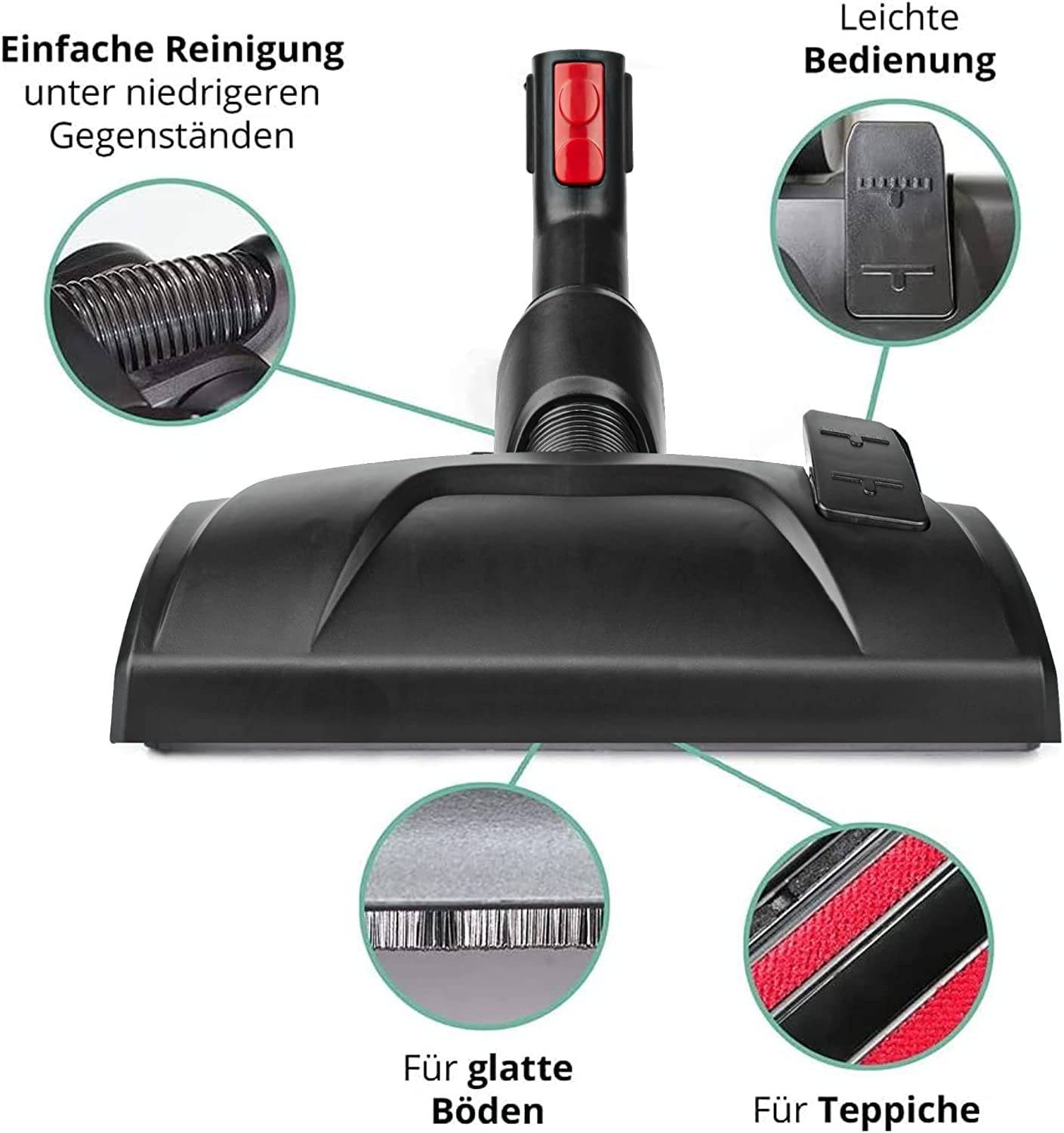 Flex Kombidüse Ersatzteil für Dyson V7 V8 V10 V11 V15 Bodendüse Staubsauger Düse Fuß Bürste Aufsatz Zubehör