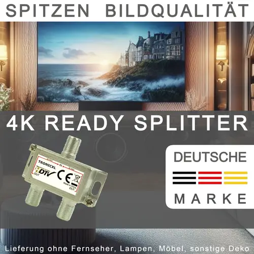 2-fach Sat Splitter DVBC Antennenverteiler Verteiler Weiche Splitter F-Buchse zb für Kabelfernsehen HD-TV 4K 2fach 2-fach Sat Splitter DVBC Antennenverteiler Verteiler Weiche Splitter F-Buchse zb für Kabelfernsehen HD-TV 4K 2fach