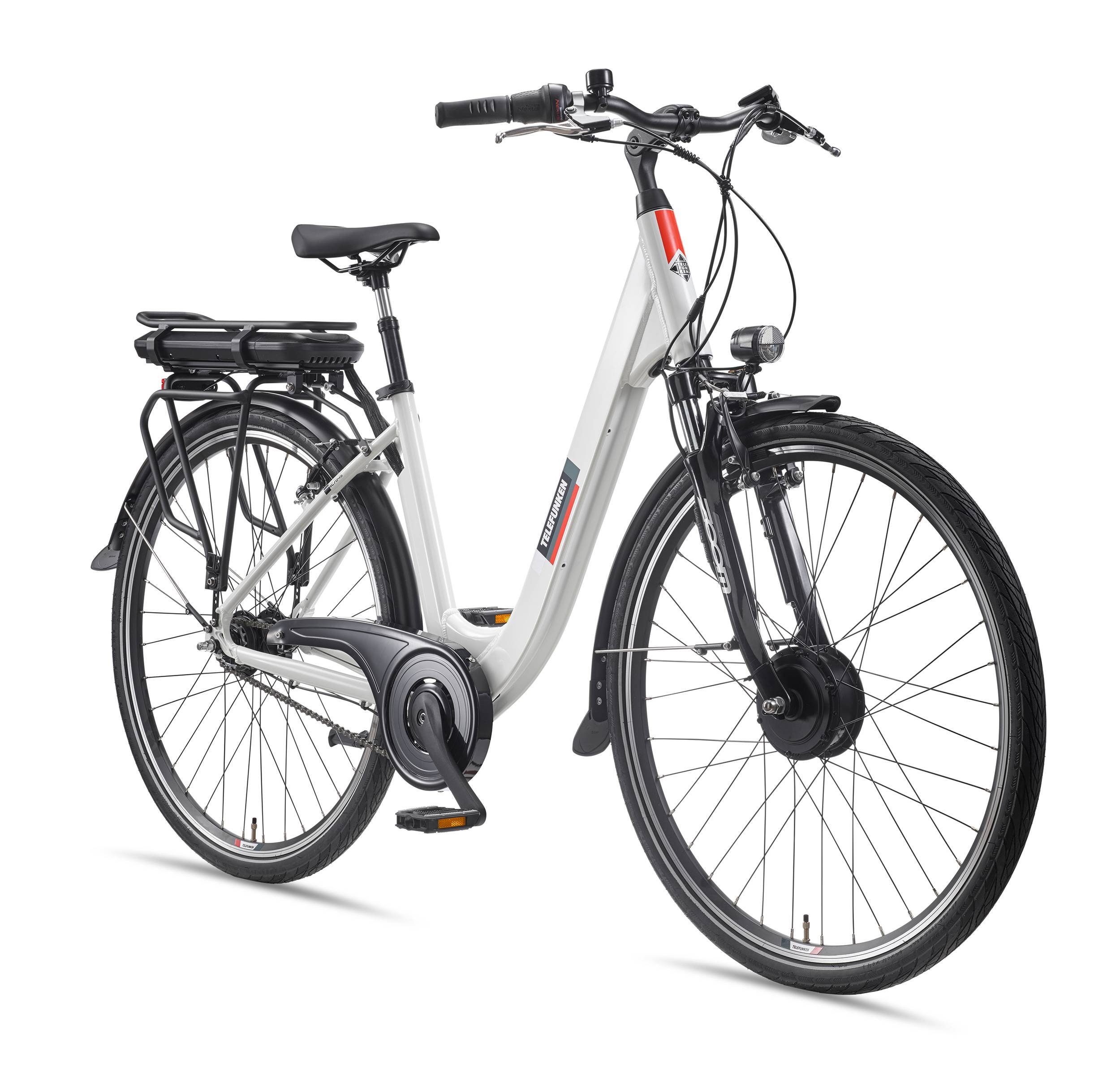 Telefunken City E-Bike | Elektrofahrrad 28 Zoll | 7-Gang Nabenschaltung | Frontmotor 250 W | 468 Wh Akku | EBike Pedelec