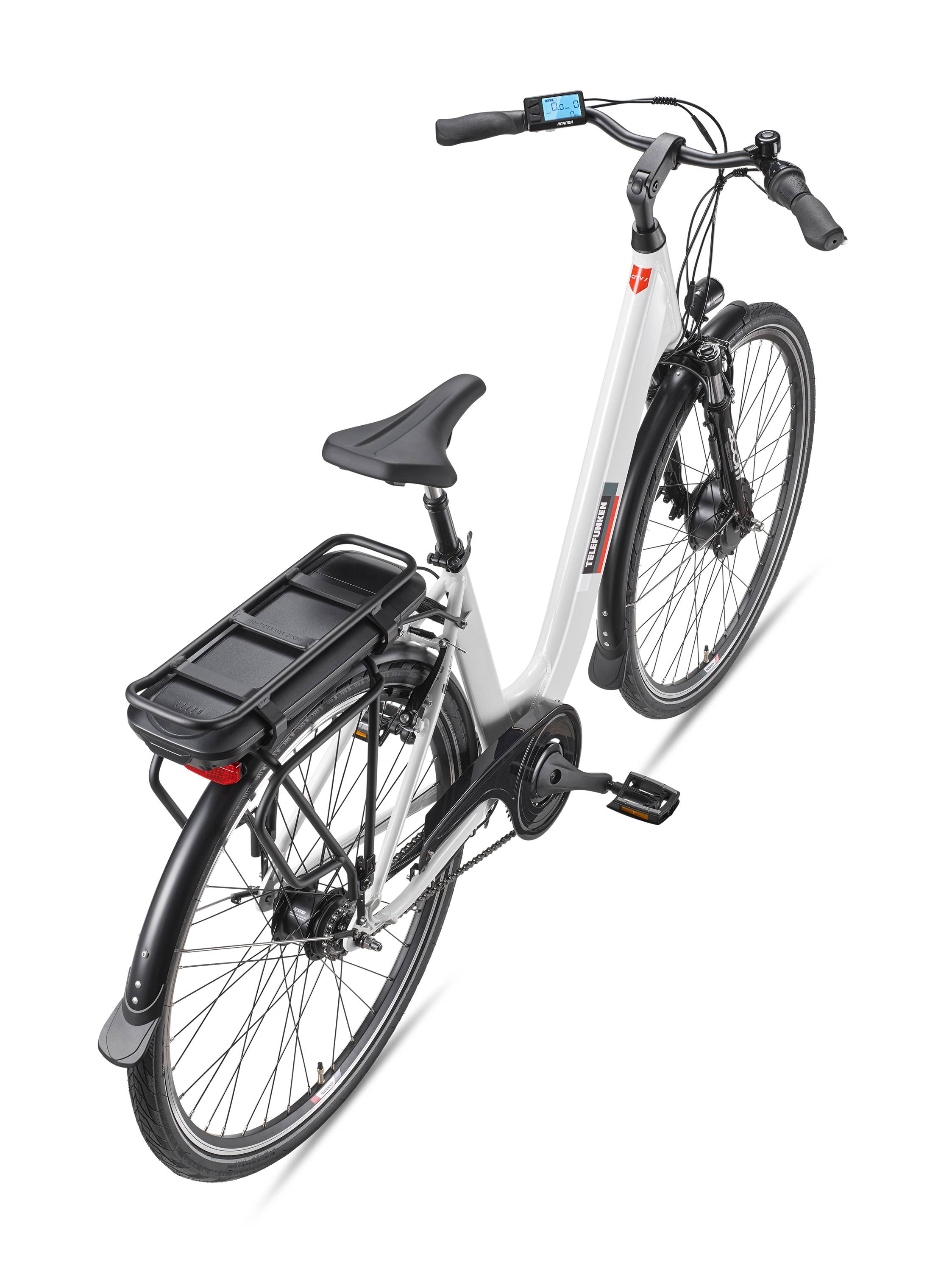 Telefunken City E-Bike | Elektrofahrrad 28 Zoll | 7-Gang Nabenschaltung | Frontmotor 250 W | 468 Wh Akku | EBike Pedelec