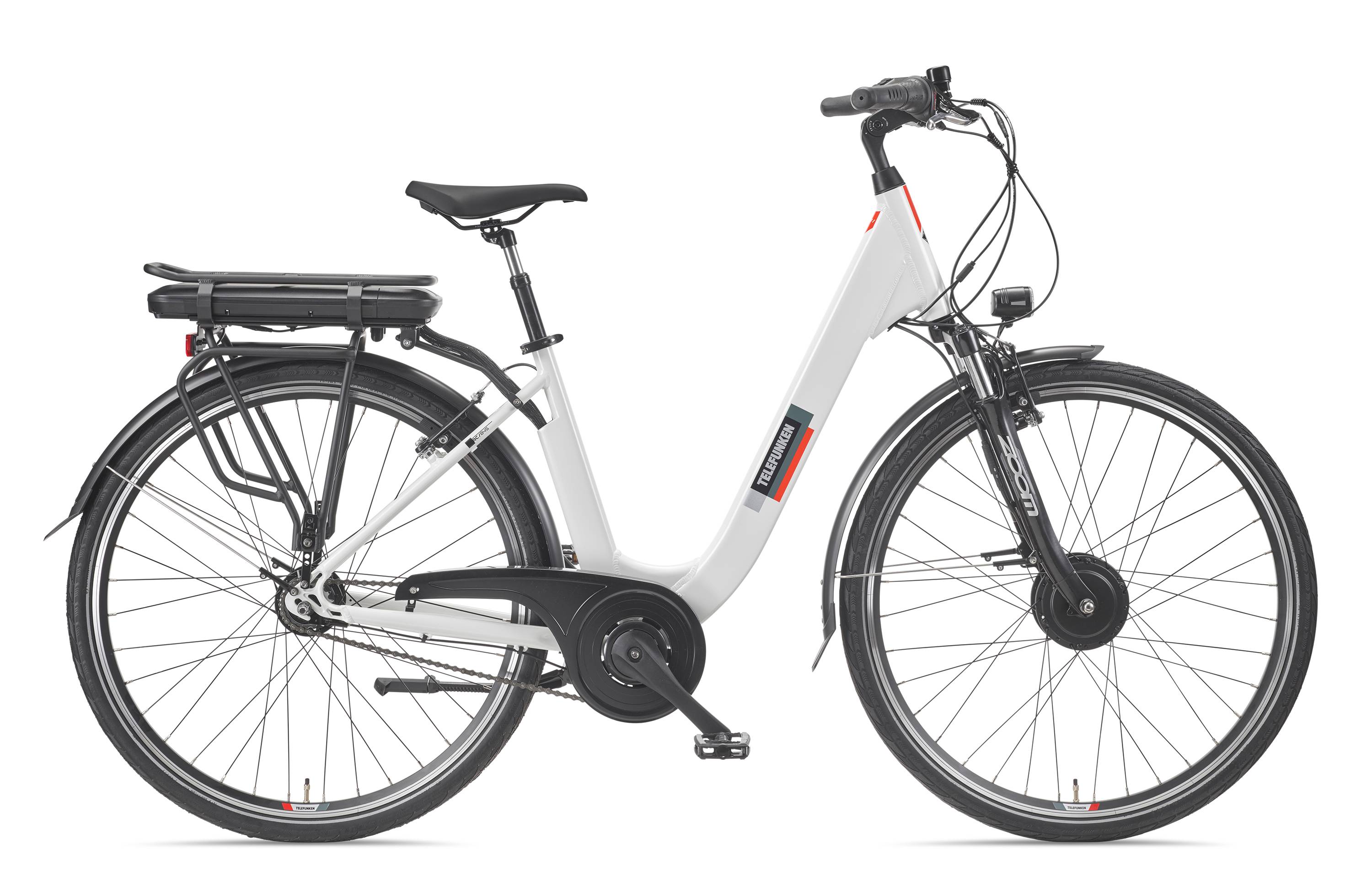 Telefunken City E-Bike | Elektrofahrrad 28 Zoll | 7-Gang Nabenschaltung | Frontmotor 250 W | 468 Wh Akku | EBike Pedelec