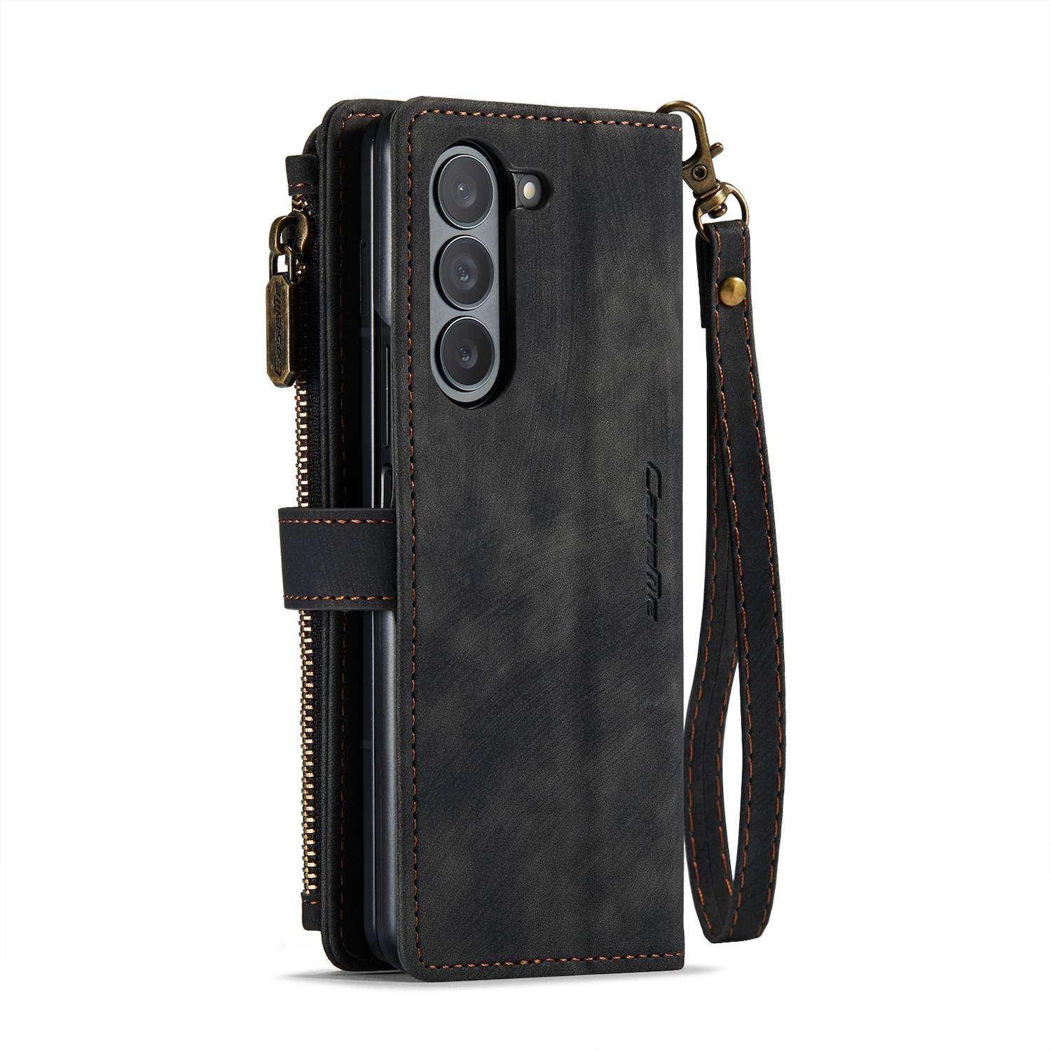 Für Samsung Galaxy Z Fold6 Kunstleder Multifunktion Wallet Tasche Case