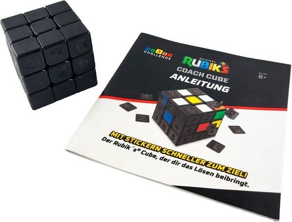 Rubik's Coach Cube, Lösen des 3x3 Zauberwürfels mit Aufklebern, Anleitung und Videos lernen Zappelspielzeug für Erwachsene ¦ für Kinder