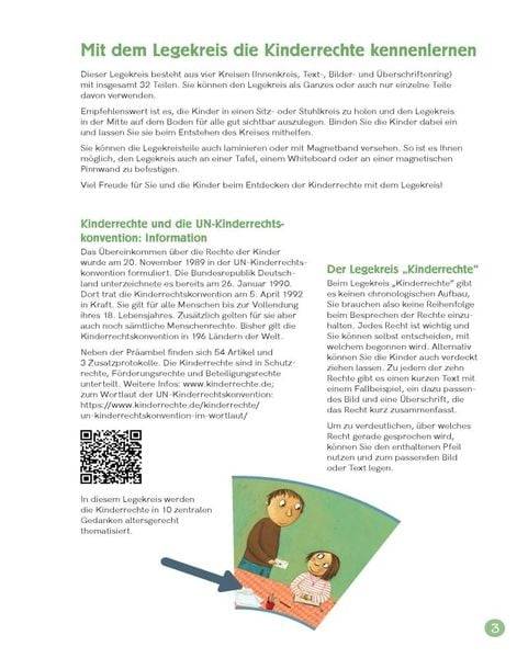 Die Kinderrechte. Ein Legekreis für die Grundschule in 10 Bildern