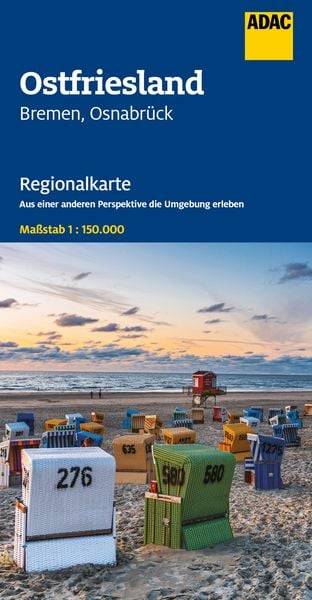 ADAC Regionalkarte 04 Ostfriesland 1:150.000