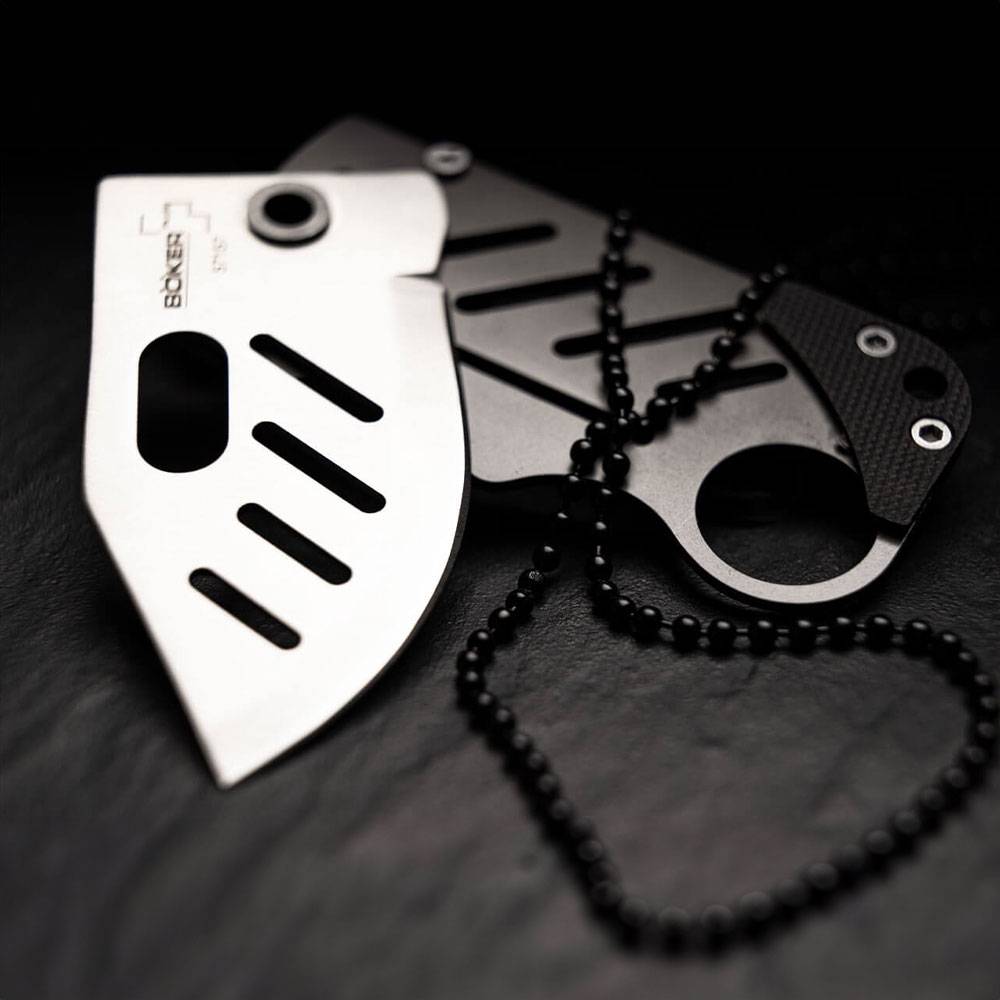 Böker Plus Credit Card Knife Taschenmesser - Titangrau