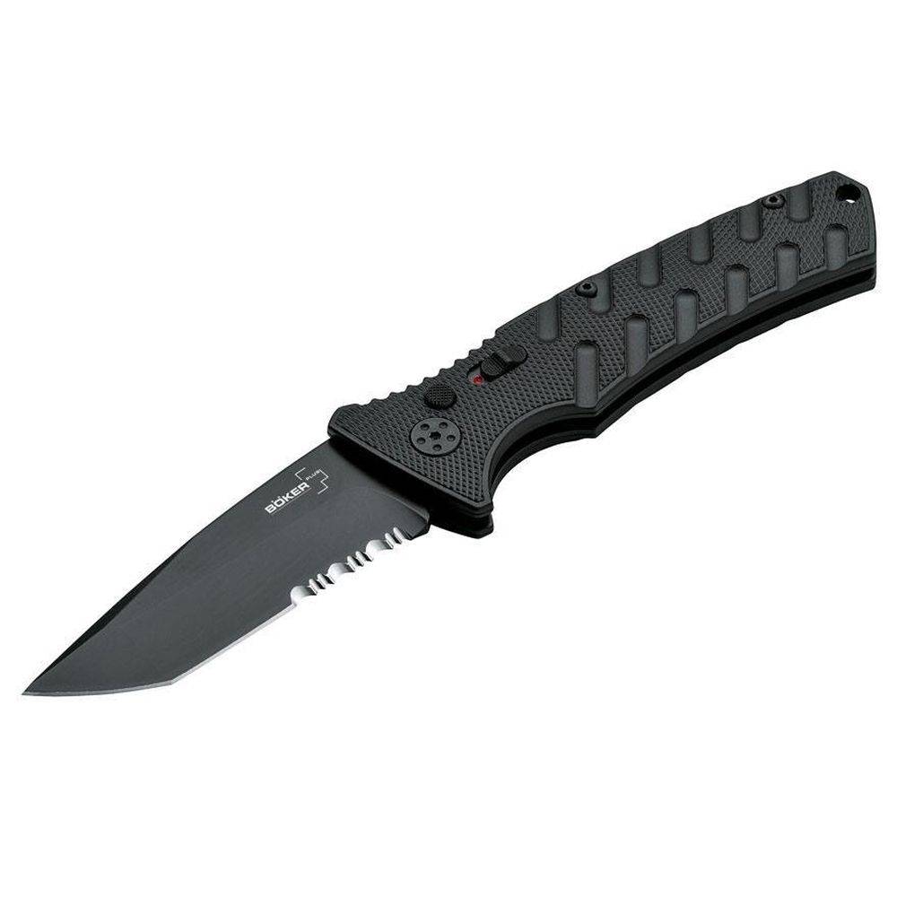 Böker Plus Strike Tanto All Black Taschenmesser - Schwarz