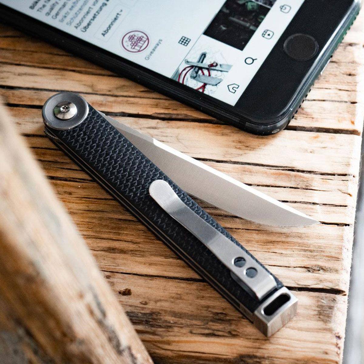 Böker Plus Kaizen Black G10 Taschenmesser - Schwarz