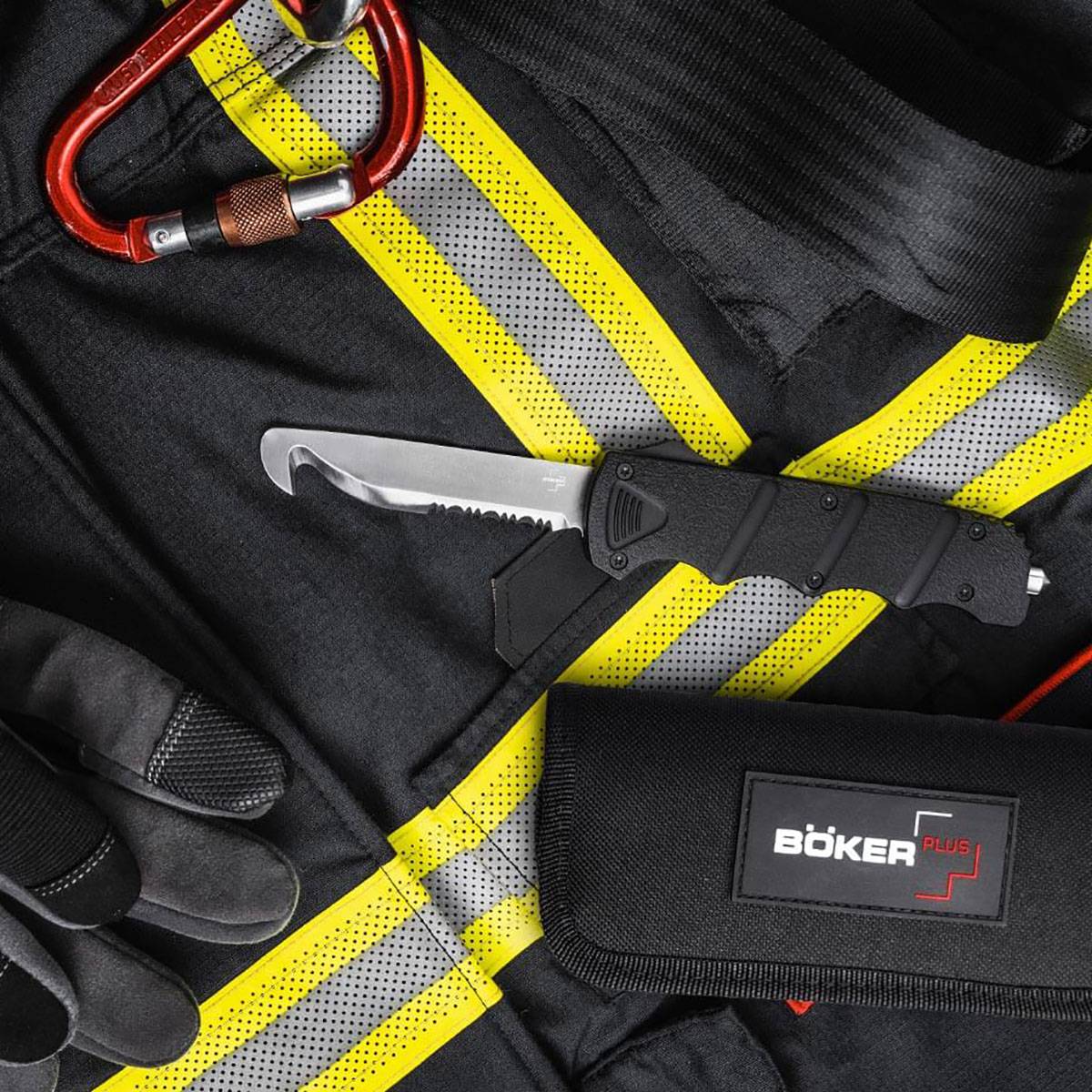 Böker Plus Rescue OTF Rettungsmesser - Schwarz