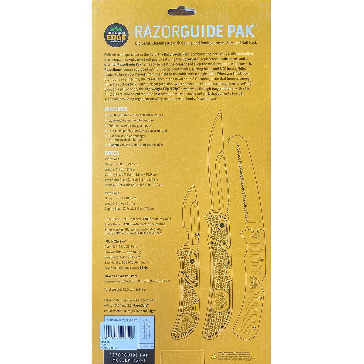 Outdoor Edge RazorGuide Taschenmesser im Set