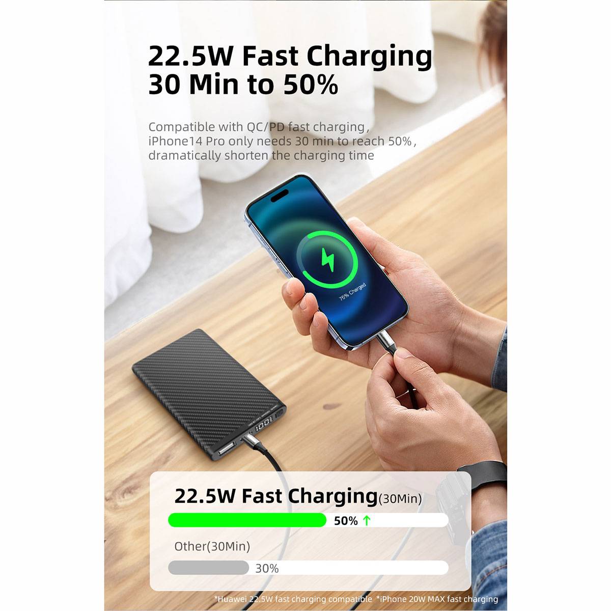 Klarus K5 Carbon Powerbank 10.000mAh - Carbonschwarz