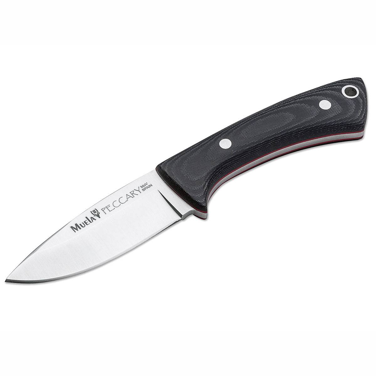 Muela Peccary Black Fahrtenmesser - Schwarz