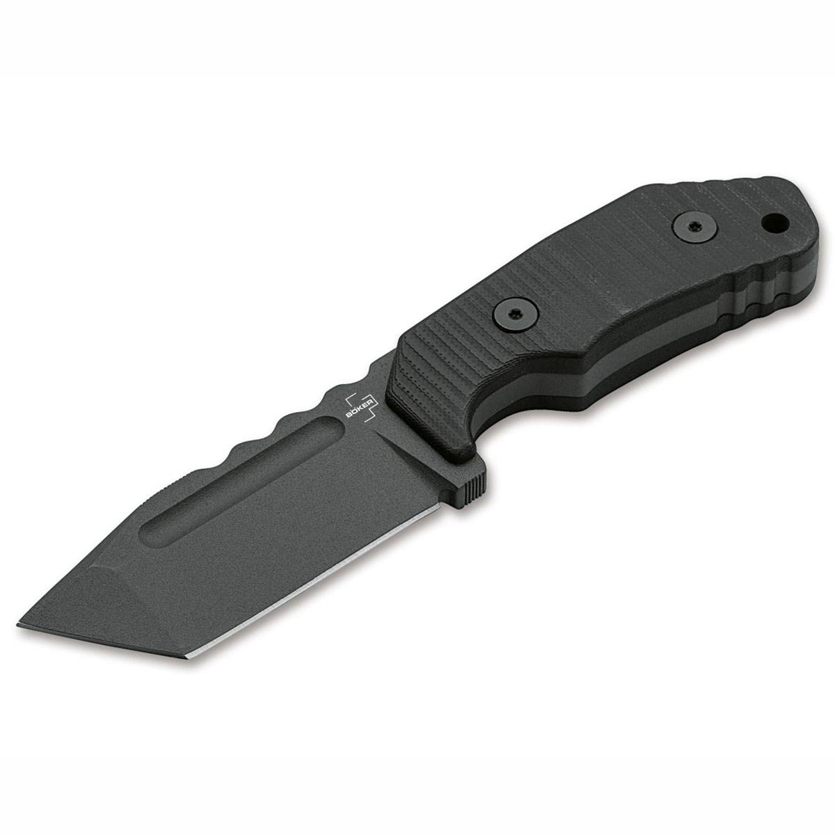 Böker Plus Little Dvalin Tanto Fahrtenmesser - Schwarz