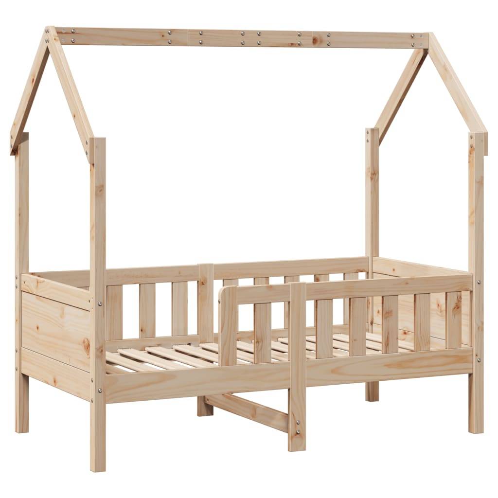 vidaXL Kinderbett Hausbett 80x160 cm Massivholz Kiefer