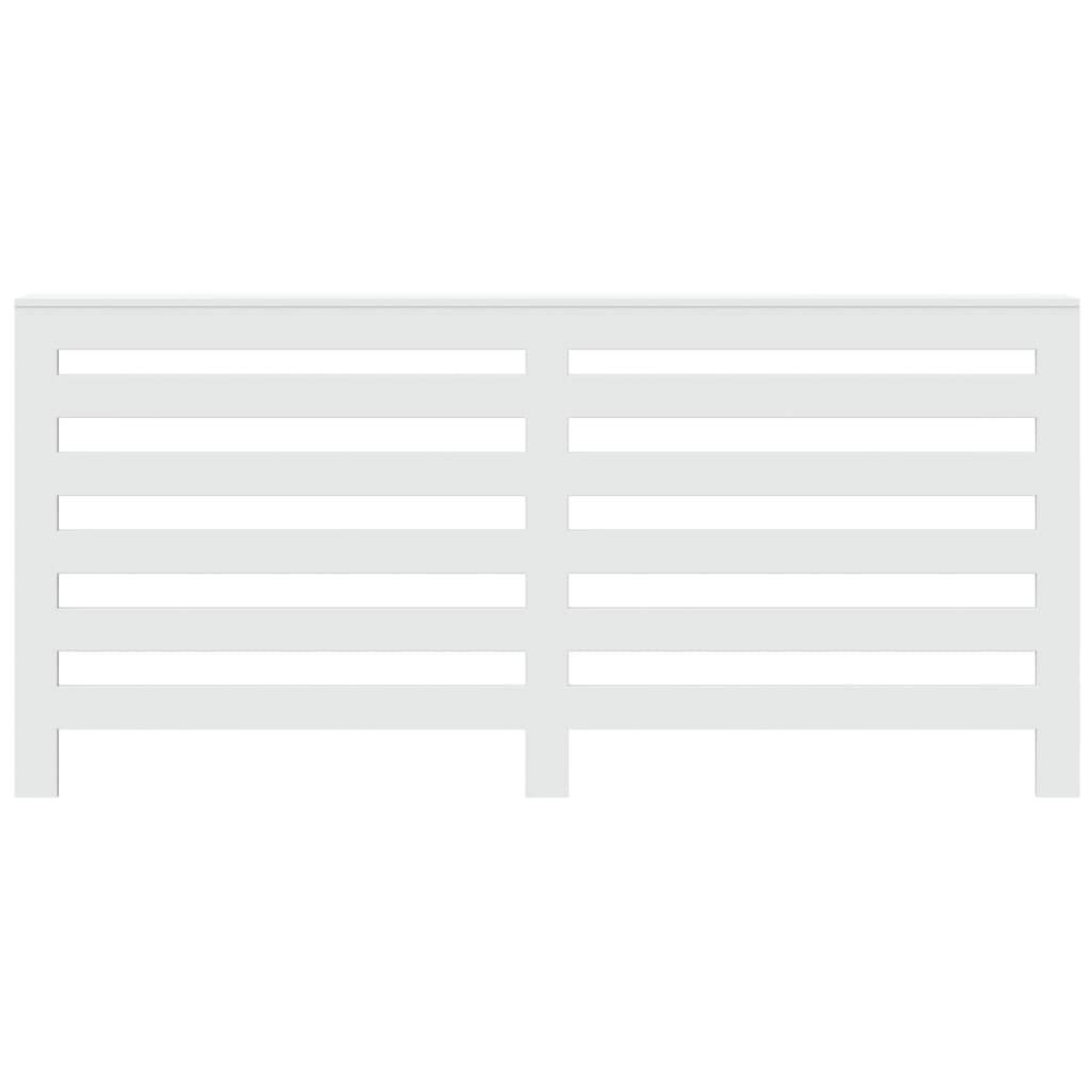 vidaXL Heizkörperverkleidung Weiß 175x20x82 cm Holzwerkstoff