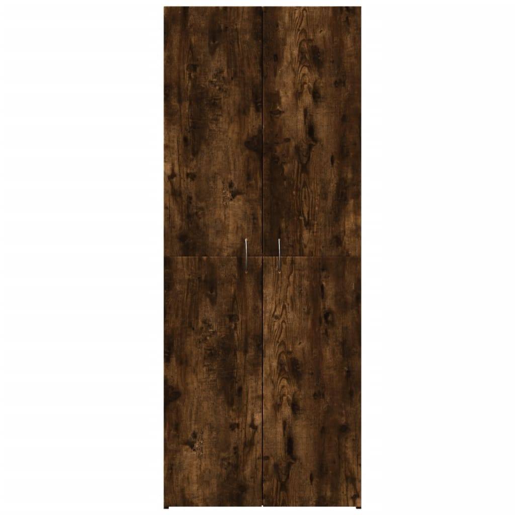 vidaXL Aktenschrank Räuchereiche 60x32x153 cm Holzwerkstoff
