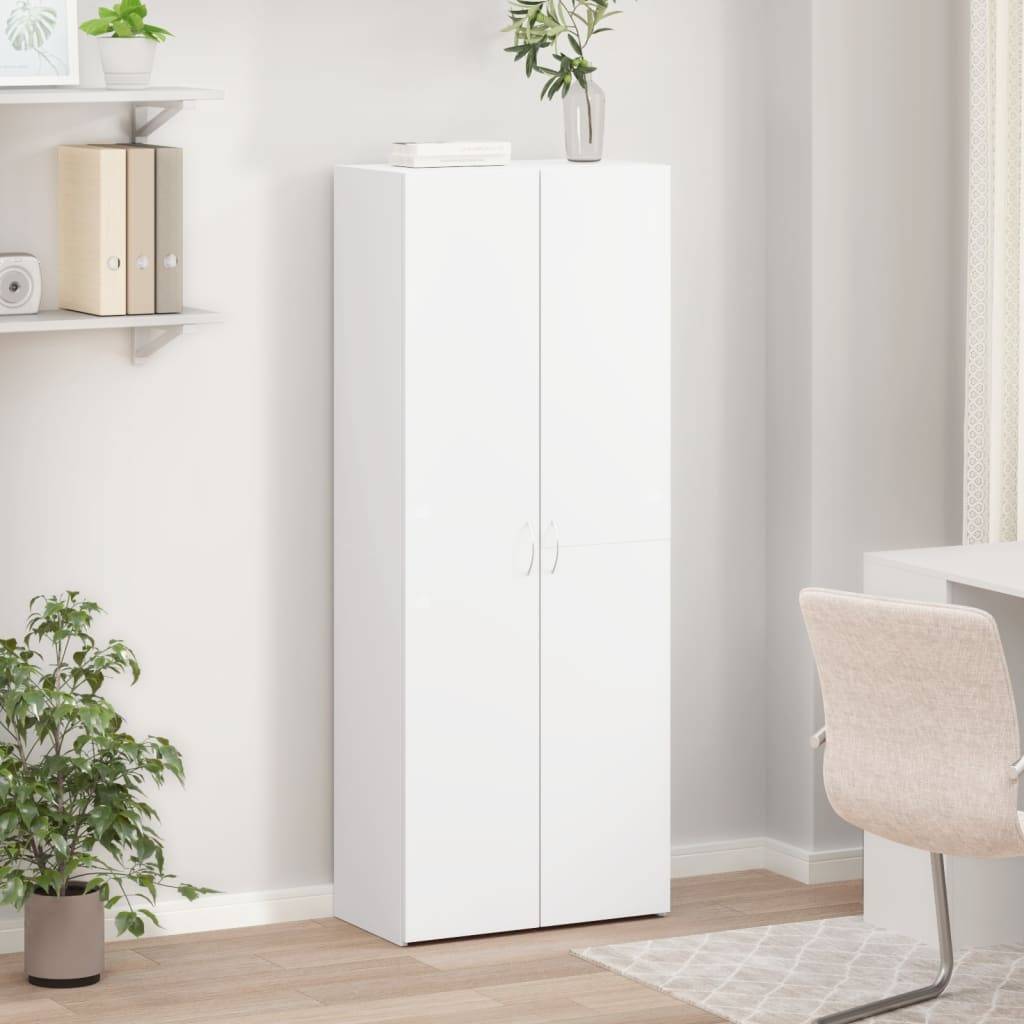 vidaXL Aktenschrank Weiß 60x32x153 cm Holzwerkstoff