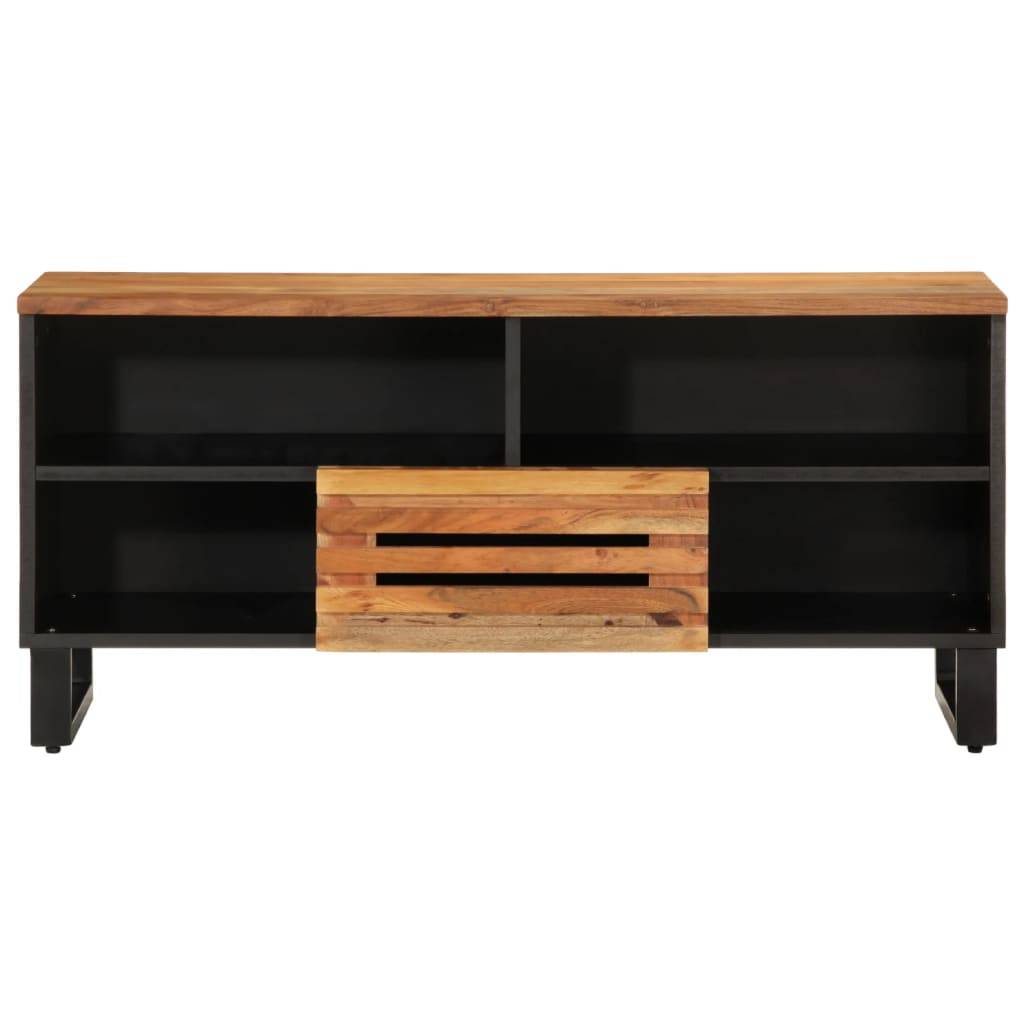 vidaXL TV-Schrank 100x34x46 cm Massivholz Akazie