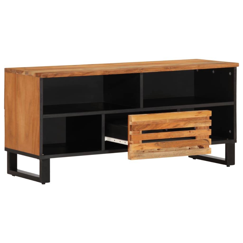 vidaXL TV-Schrank 100x34x46 cm Massivholz Akazie