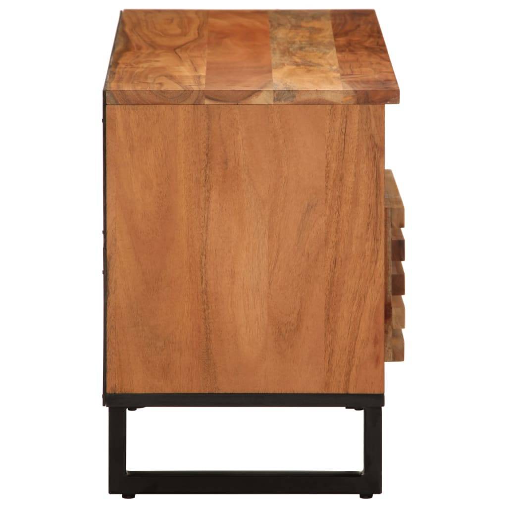 vidaXL TV-Schrank 100x34x46 cm Massivholz Akazie