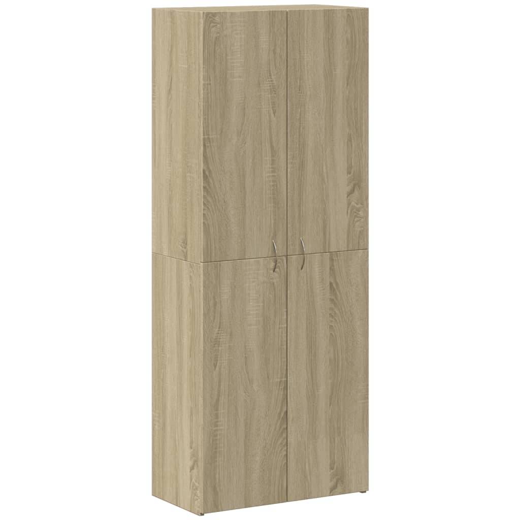 vidaXL Aktenschrank Sonoma-Eiche 60x32x153 cm Holzwerkstoff
