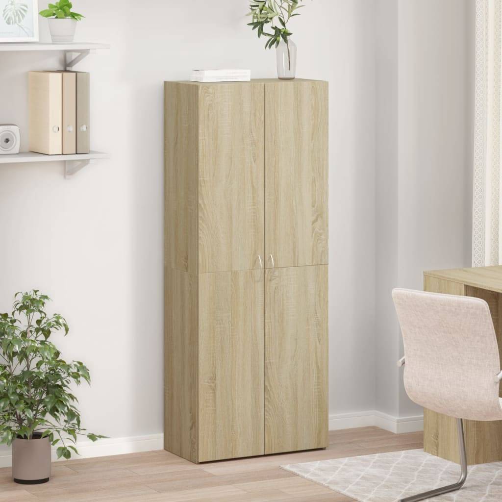 vidaXL Aktenschrank Sonoma-Eiche 60x32x153 cm Holzwerkstoff