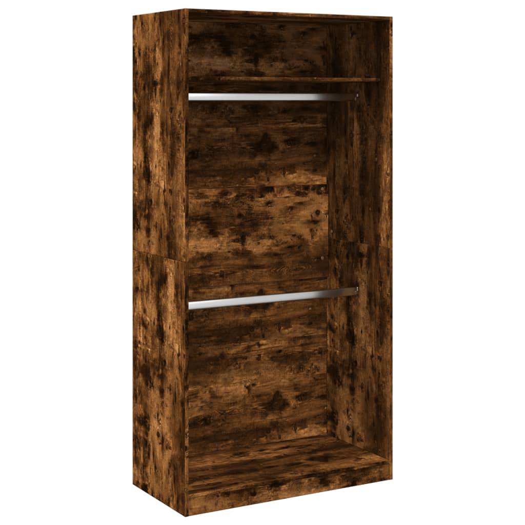 vidaXL Kleiderschrank Räuchereiche 100x50x200 cm Holzwerkstoff