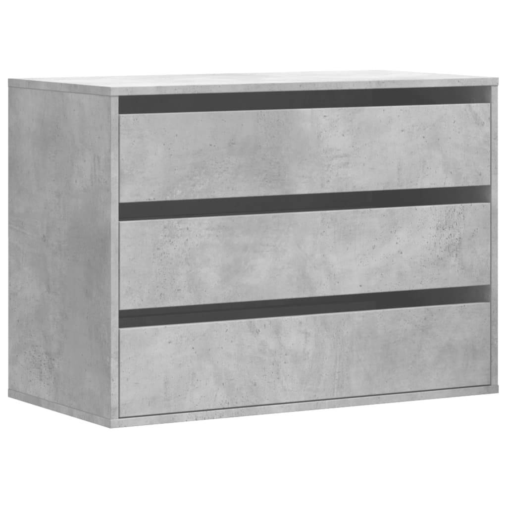 vidaXL Kommode Betongrau 80x41x58 cm Holzwerkstoff