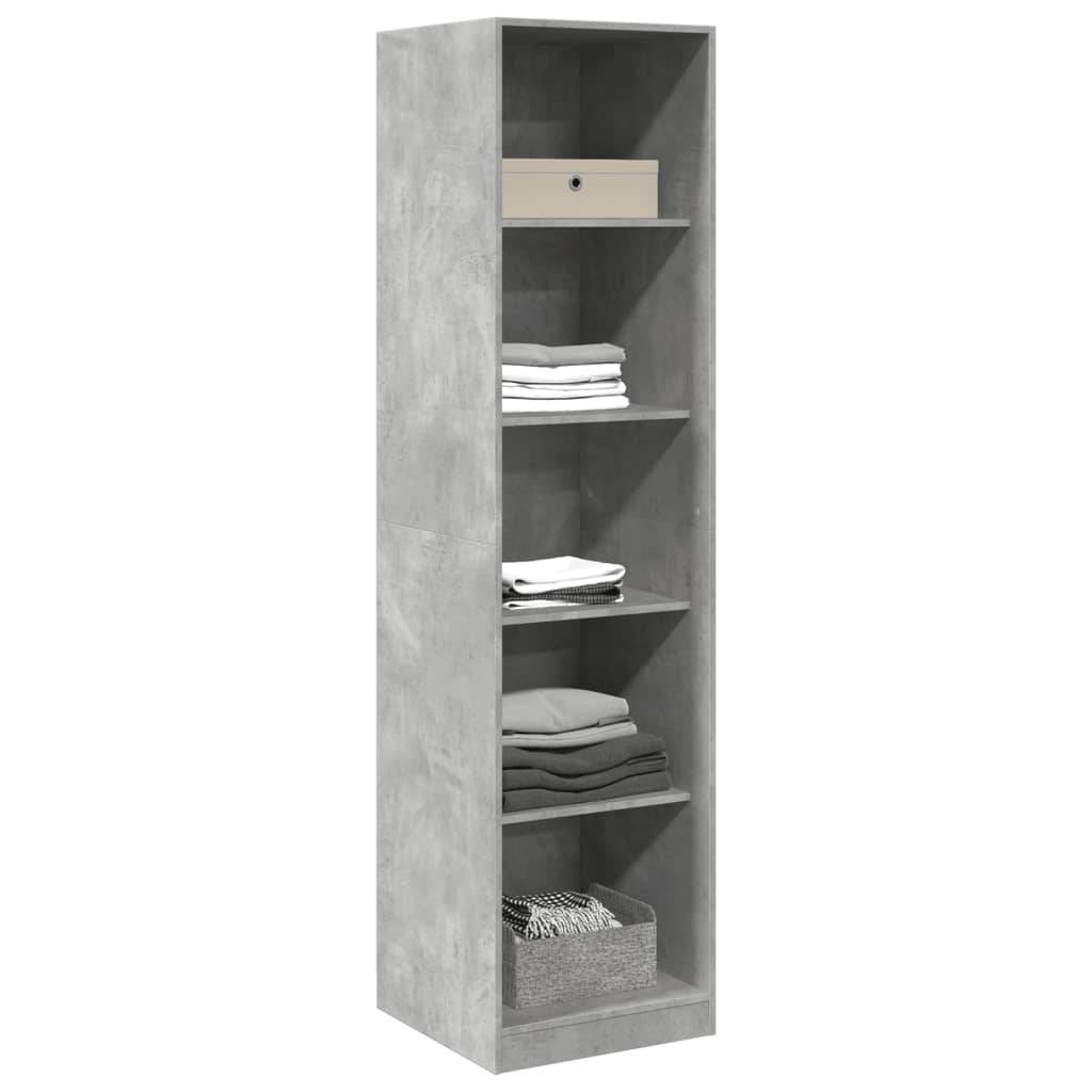 vidaXL Kleiderschrank Betongrau 50x50x200 cm Holzwerkstoff