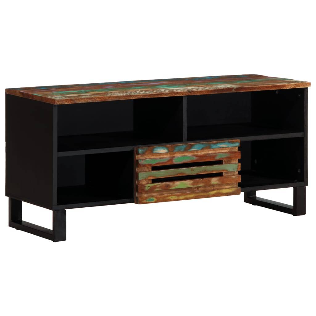vidaXL TV-Schrank 100x34x46 cm Massivholz Akazie