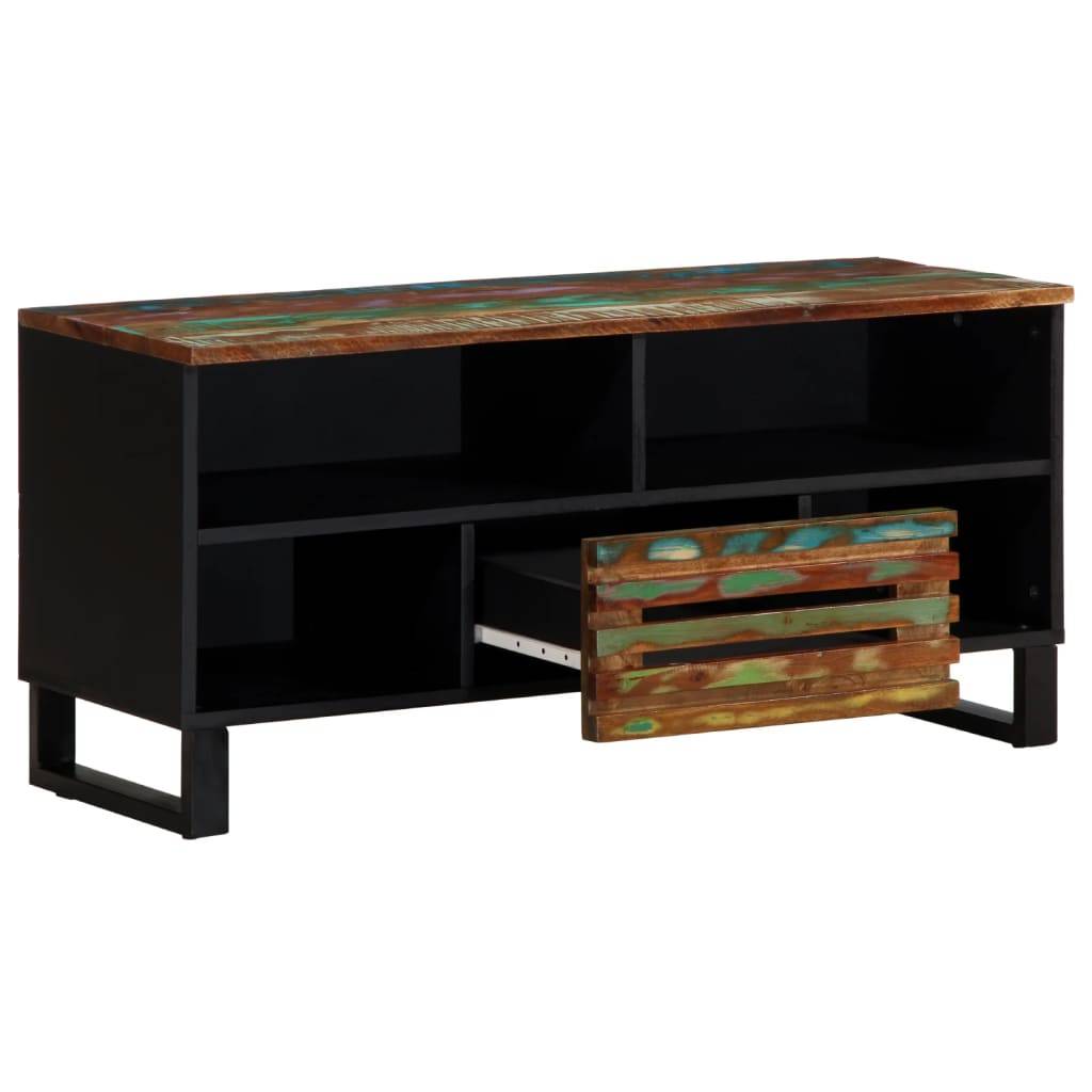 vidaXL TV-Schrank 100x34x46 cm Massivholz Akazie