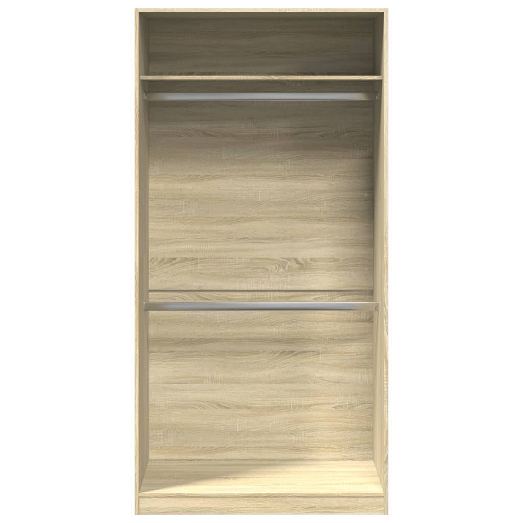 vidaXL Kleiderschrank Sonoma-Eiche 100x50x200 cm Holzwerkstoff