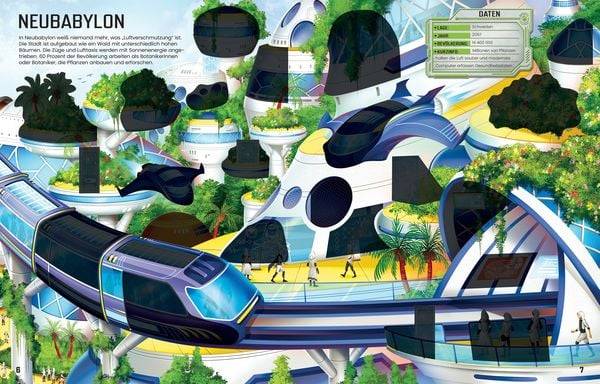 Der große Stickerspaß: Städte der Zukunft