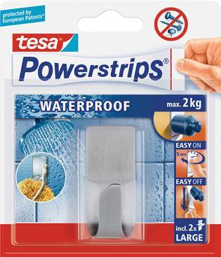 Tesa® Ps Waterproof Hook Zoom Metall 34 Silber-Matt