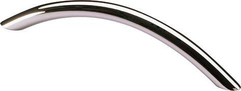 Griff Nicia,  192, L 221 mm, H 32 mm, ø 10 mm Edelstahl Optik geb.