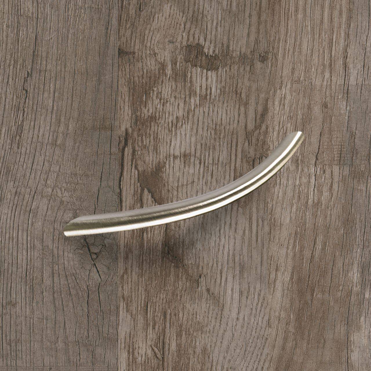 Griff Nicia,  192, L 221 mm, H 32 mm, ø 10 mm Edelstahl Optik geb.