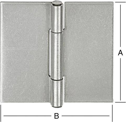Vormann Ger.känt.Scharnier 40X40 mm ungeb