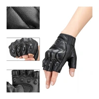 Rockbros Motorradhandschuhe in Schwarz aus Leder mit Knöchelprotektor Handschuhe M Rockbros Motorradhandschuhe in Schwarz aus Leder mit Knöchelprotektor Handschuhe M