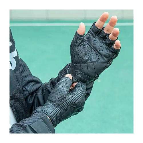 Rockbros Motorradhandschuhe in Schwarz aus Leder mit Knöchelprotektor Handschuhe M Rockbros Motorradhandschuhe in Schwarz aus Leder mit Knöchelprotektor Handschuhe M