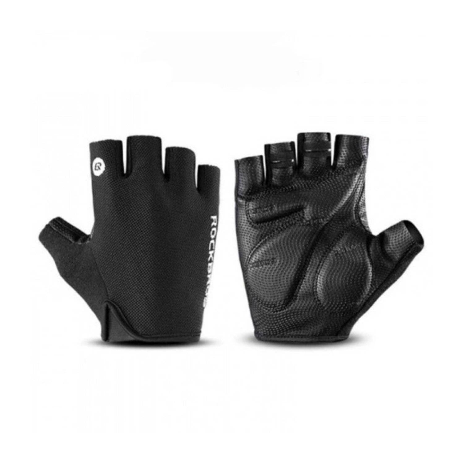 Rockbros Sporthandschuhe Fahrradhandschuhe in Schwarz Rutschfest und Luftig XL