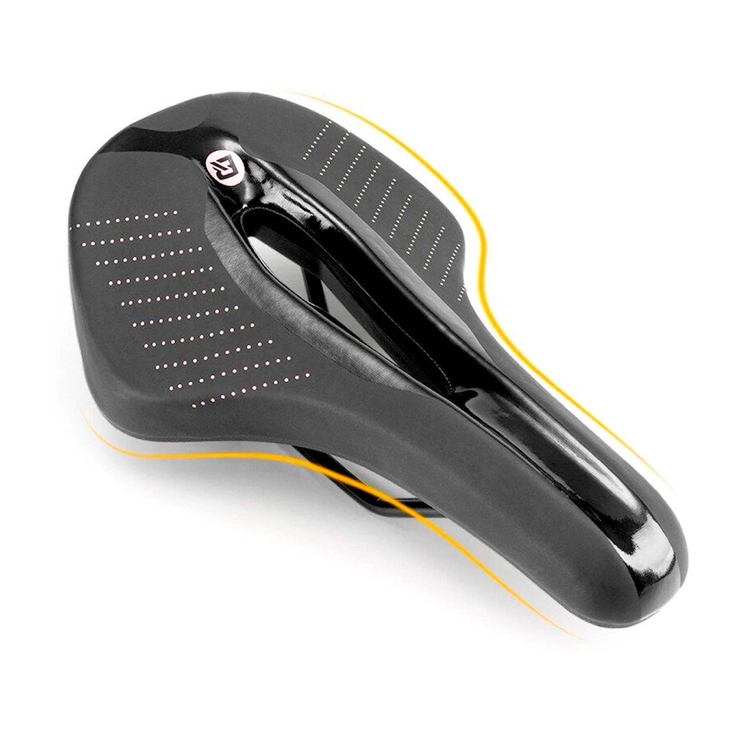 Rockbros Schaumstoff-MTB-Fahrradsattel Ergonomischer Fahrradsitz in Schwarz