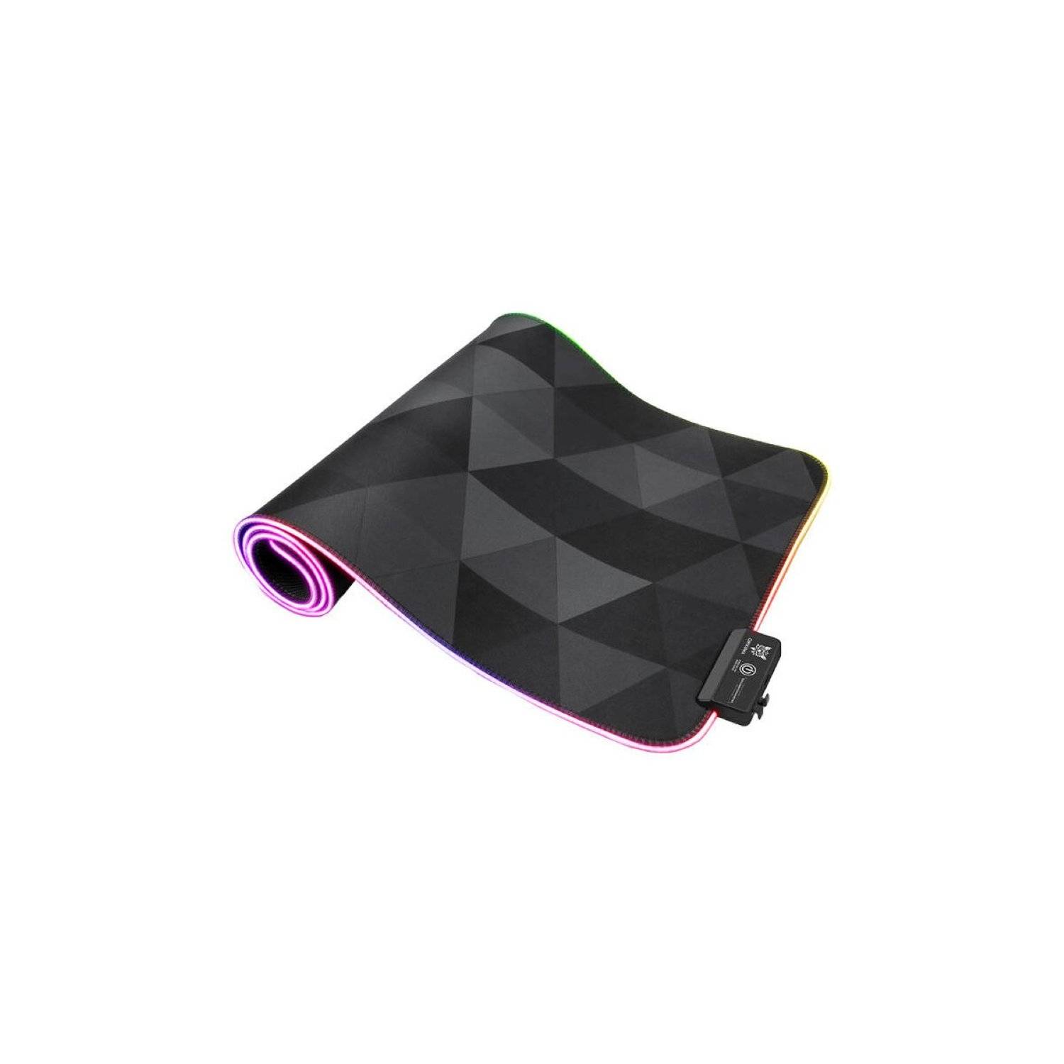 ONIKUMA MP006 RGB Mousepad (Schwarz) mit 12 Lichteffekten -