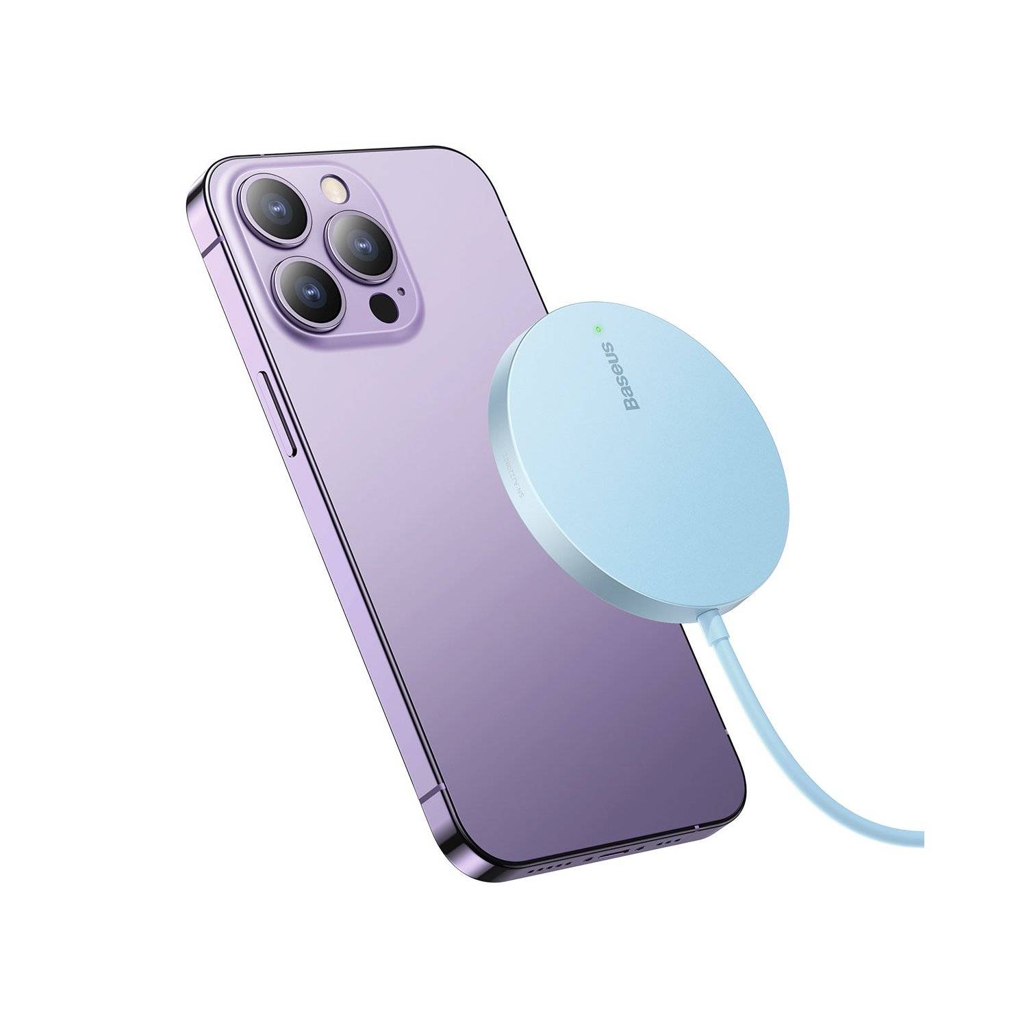 Baseus Simple Mini3 magnetisches Ladegerät MagSafe 15W blau