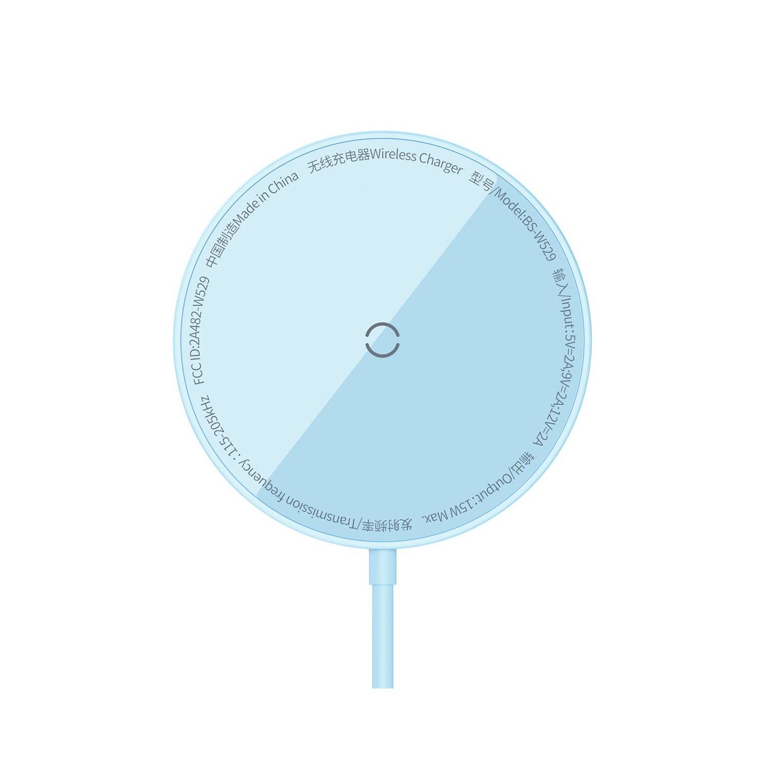 Baseus Simple Mini3 magnetisches Ladegerät MagSafe 15W blau