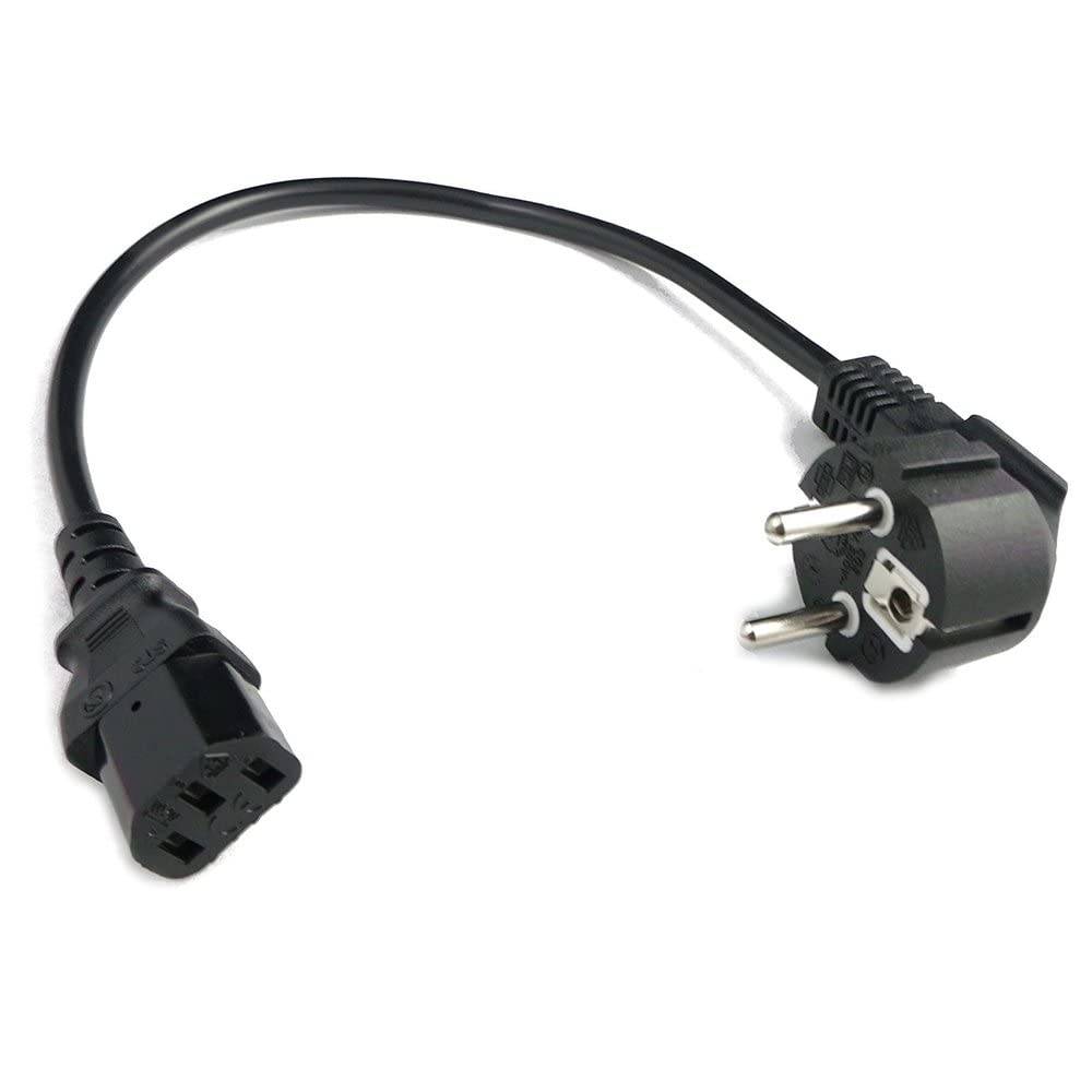 3 Stück Kurzes Stromkabel Kaltgerätekabel kurz Netzkabel 0,4m IEC-320-C13 Kaltgeräte Anschluss PC Computer