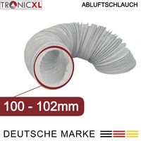 PVC Abluftschlauch 100 mm 3 m Trockner Ablufttrockner 100er Klimagerät Zuluft Klimaanlage Grow Schlauch Abluft PVC Abluftschlauch 100 mm 3 m Trockner Ablufttrockner 100er Klimagerät Zuluft Klimaanlage Grow Schlauch Abluft
