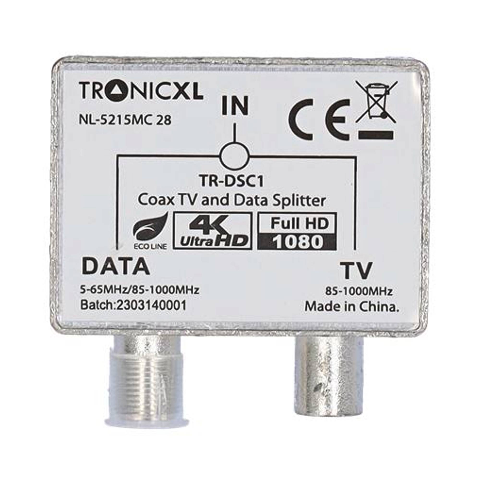 Breitband Multimedia-Aufsteckadapter IEC Coax Verteiler Kabelmodem Kabelfernsehen Splitter TV Kabel TR-DSC1